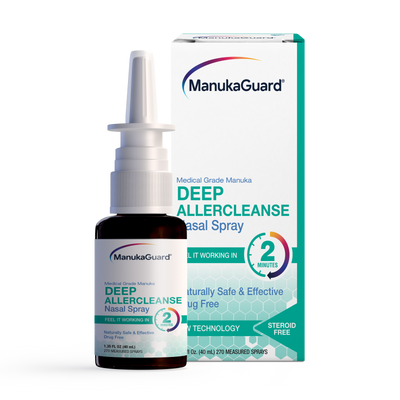 Deep Allercleanse Nasal Spray, Medical Grade Manuka Honey