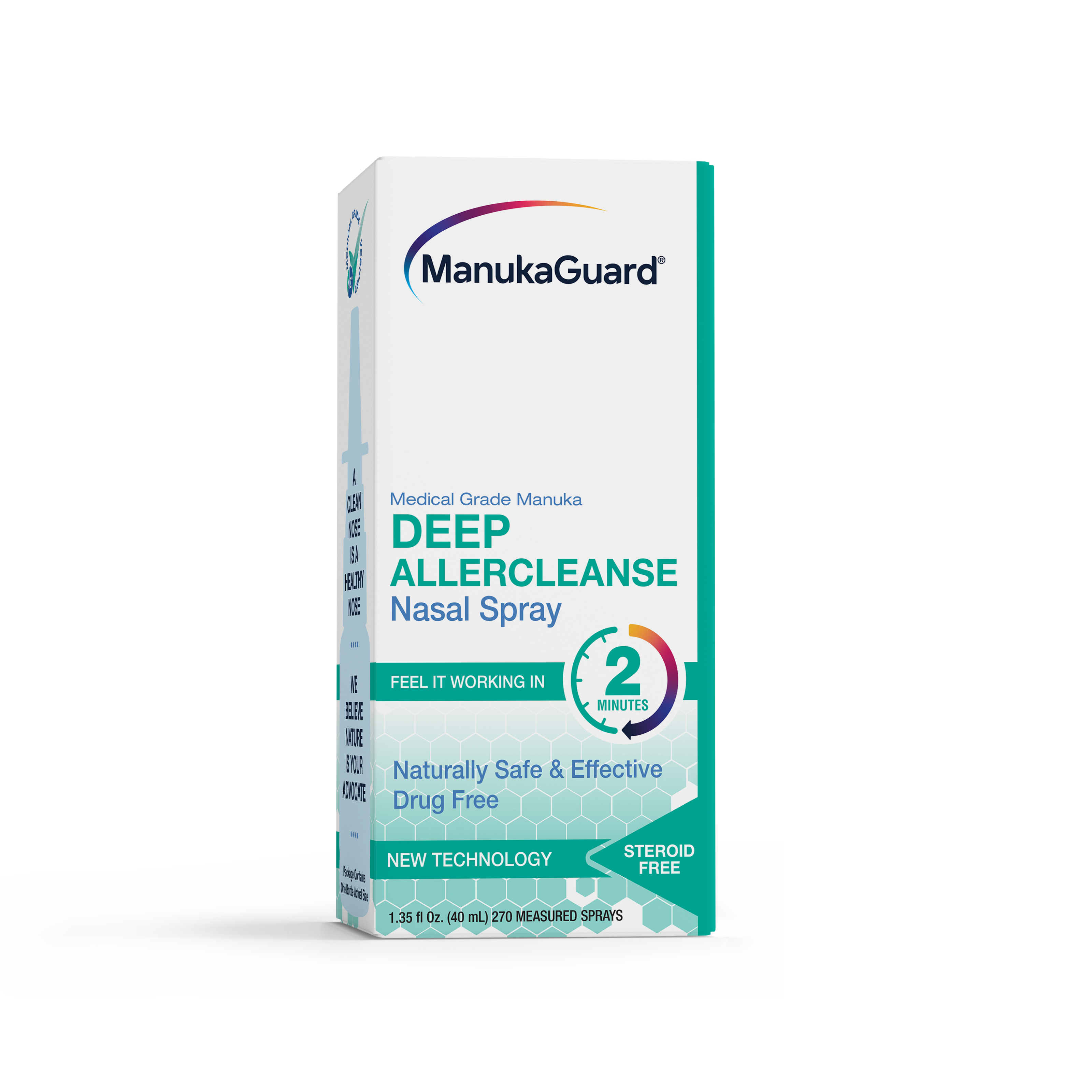 Deep Allercleanse Nasal Spray, Medical Grade Manuka Honey