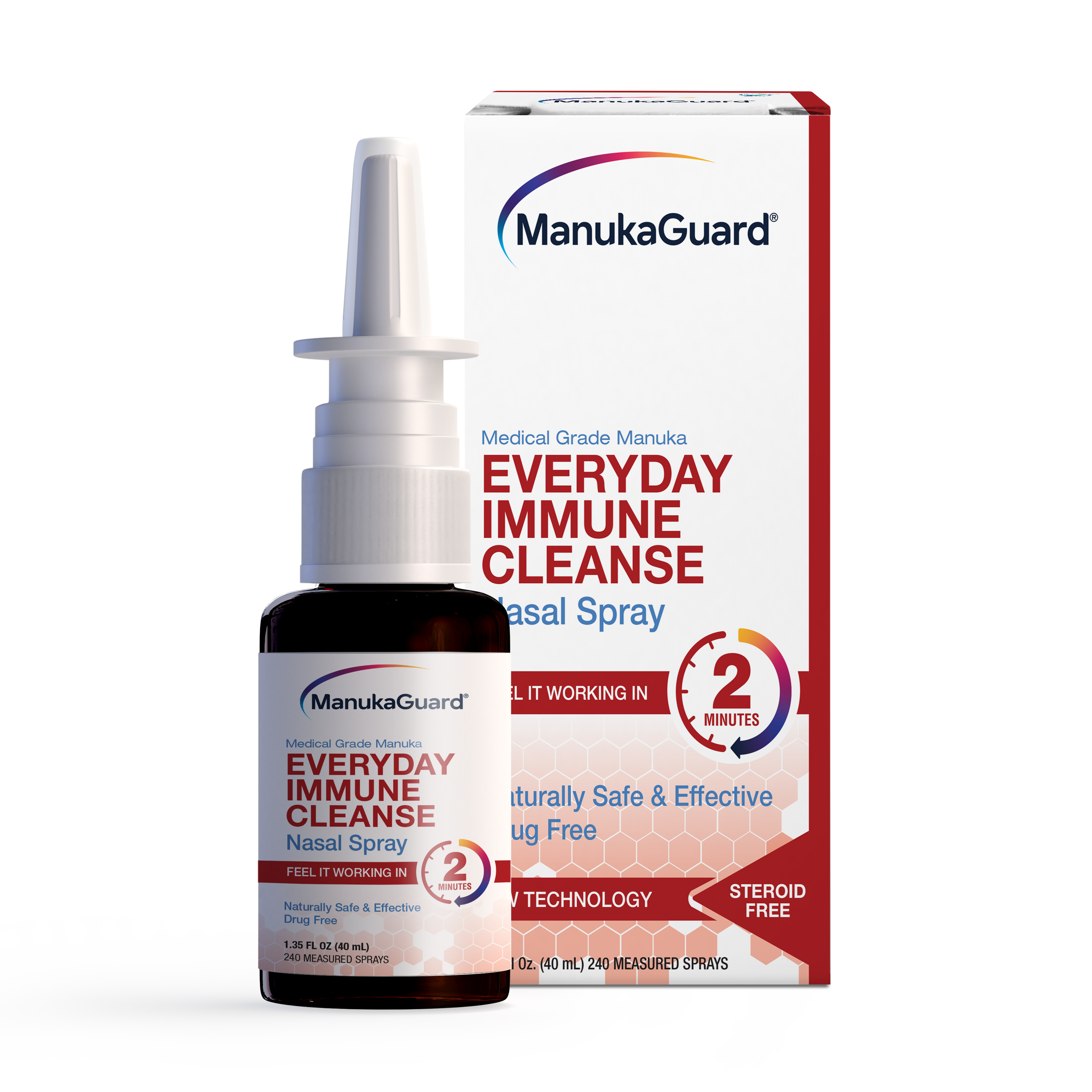 Everyday Immune Cleanse Nasal Spray, Medical Grade Manuka Honey