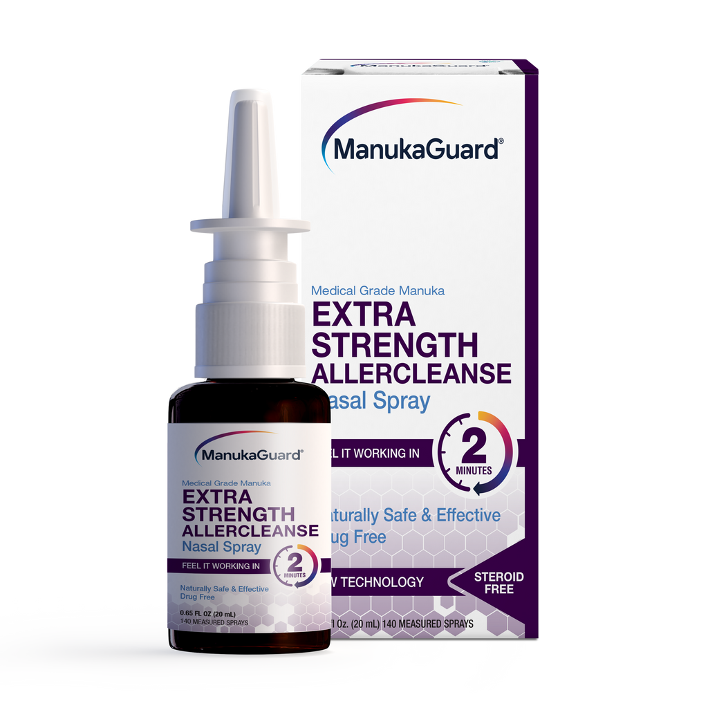 Extra Strength Allercleanse Nasal Spray, Medical Grade Manuka Honey MGO 600